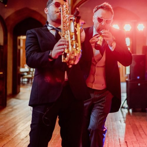 Saxophone at a party 4